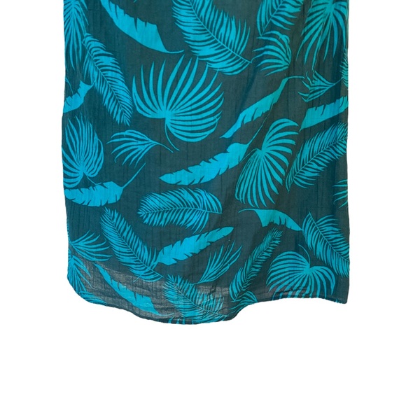 Boden Hettie Double Ruffle Pompom Top in Woodland Green Jungle Palm - 10 - Picture 6 of 15